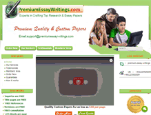 Tablet Screenshot of premiumessaywritings.com